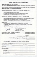 Might and Magic II clue book request