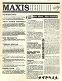 SimCity Maxis newsletter front