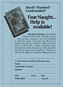 Ultima V: Warriors of Destiny Clue book ad front